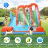 (2026 New) JOYMOR 10-in-1 Inflatable Water Slides for Ages 3-8 Backyard with 3 Slides, Large Climbing Wall, Water Cannon, 1 min Blow up Water Slide for Outdoor Party w/Strong Blower, Ball view 4