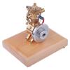 Miniature Hit and Miss Engines, 1.6cc Vertical Air-Cooled 4-Stroke Gasoline Engine with Flying Ball Governor, Physical Science Education Desk Display & Collector for Adults view 4