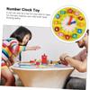 SKISUNO Shape Number Clock for Preschool Educational for Learning Time Recognition Fun Cognitive Teaching Tool for Early Childhood Development view 4