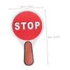 CAXUSD 2set Educational Traffic Safety Sign Stop Handheld Double-sided Road Parking for Boys and Girls Boy Girl at Play Safety Toy Stop view 2