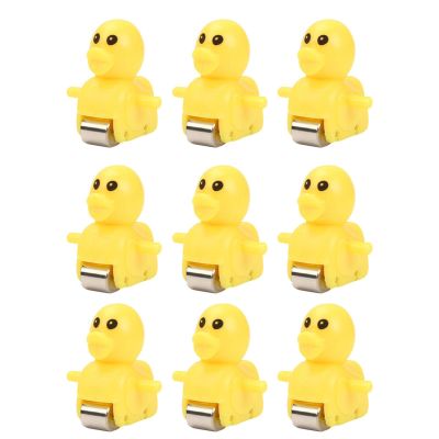 Pistro 9pcs Duck Replacement Parts for Electric Tracks Roller Coaster, Fun Toy Spare Parts for Kids, Cute Animal Slide Stairs Toy Parts