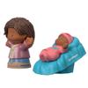 Fisher-Price Replacement Parts for Collectible Little People Big Helpers Family Dollhouse FRM74 - Replacement African-American Figures Dad Mom and Baby view 4