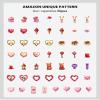 100Pcs Cartoon Valentines Stickers, Waterproof Love Sticker for Water Bottle Laptop Phone Cases Planner Skateboard Luggage Helmet Party Favor Decor, Ideal for Adults Teens Teacher Rewards C1K371F view 3