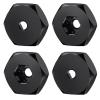 4Pcs 5mm to 12mm Wheel Hex Hubs Adapter for WPL D12 1/10 RC Trucks 1/24 SCX24 RC Cars Upgrade Parts view 1