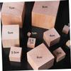 VILLCASE 50pcs DIY Craft Cubes Lotus Wood Square Blocks Centimeter Cubes for Building Decor view 2