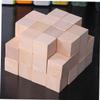 VILLCASE 50pcs DIY Craft Cubes Lotus Wood Square Blocks Centimeter Cubes for Building Decor view 3