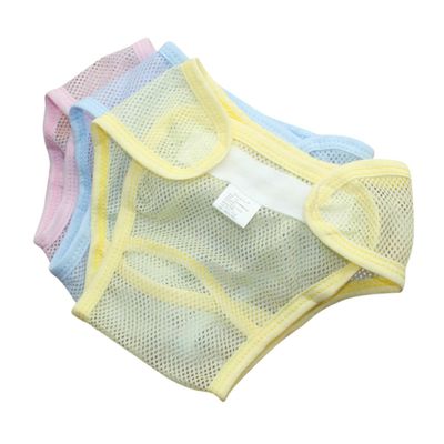 ORFOFE 3pcs Baby Reusable Nappy Training Pants Washable Potty Baby Underwears Net Diapers Set Assorted Color