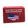 2025 New US Citizenship Flash Cards, Test Study with 100 Question Cards for The U.S. Citizenship Naturalization Test, 100 Question Study Cards (Red, 3.54X2.5IN) view 2