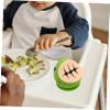 KOMBIUDA Multipurpose Silicone Boy Girl Bowl with Cup Base Unbreakable Food-grade Silicone Snack Bowl for Boy Girl Easy to Clean Dinosaur Design Safe for All Foods and Snacks view 4