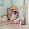 BABY born Toilet for Dolls 36 and 43 cm with Sound Function and Accessories, Pink view 2