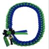Grosgrain Ribbon Lei with Multiple School Color Options -Graduation Leis, 48" Graduation Leis, 2026 Graduation Grosgrain Ribbon Leis - Special School Colors (B6-Cobalt Blue & Emerald Green) view 4