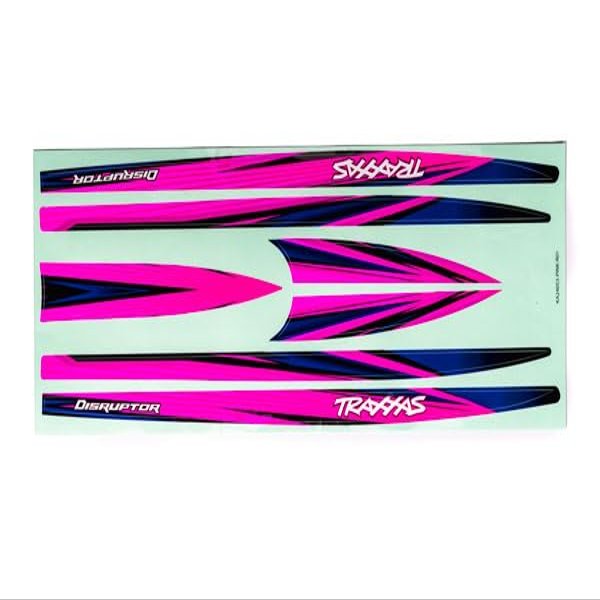 Traxxas 10698-PINK - Hull Decal Set, Pink