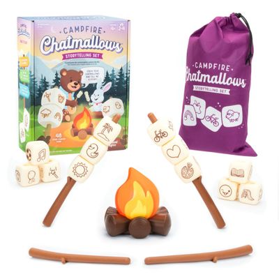 Educational Insights Campfire Chatmallows Creative Story Cubes & Social Skills Activities, Conversation Starter Games, Interactive Storytelling and Sequencing Set for Imaginative Kids Ages 4+