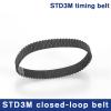 for 3Racing Sakura D3 CS STD S3M Rear Front Belt Pack 153/171/180/183/186/192/195/201mm 1:10 RC Car Drift On Road XIS D4 XI S Drive Belt(192-S3M-Teeth 64,5PCS_9MM) view 4