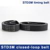 for 3Racing Sakura D3 CS STD S3M Rear Front Belt Pack 153/171/180/183/186/192/195/201mm 1:10 RC Car Drift On Road XIS D4 XI S Drive Belt(171-S3M-Teeth 57,10PCS_9MM) view 3