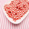 10Pcs Large 20mm Red Peppermint Starlight Candy Cabochons, Thin Cut Polymer Clay Mint Charms for Crafts, Fake Bake, Slime, Decoden view 3