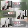 Gate Wheels for Wooden Gate, 8 Inch Caster Wheels with Screws, Screwdriver & Gloves, 360 Degree Rotation Spring-Loaded Heavy Duty Gate Wheel with 600lb Capacity, Ideal for Different Gates view 3