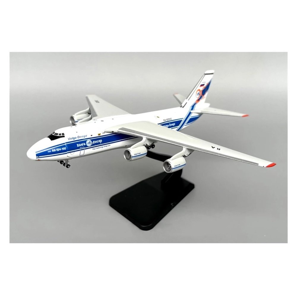 LIUSANGLIU Scale Aircraft 1/400 for Russian Volga Dnieper AN-124 Transport Aircraft Model RA-82042 Alloy Display Plane Model Gifts Suitable for Display