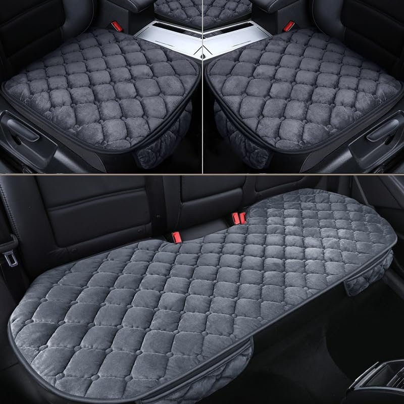 Car Seat Cushion for Opel Vectra 2006-2022, All Seasons Durable Car Seat Cushion Pad, Comfort Breathable Non-Slip Car Front and Rear Seat Protective Covers,B Grey