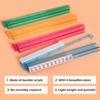 4Pcs Modern Mahjong Rack & Pusher Combo, Mahjong All-in-One Tile Rack & Pusher, Multicolor Acrylic Mahjong Rack & Pusher Combo, Clear Combo Rack (Bule) view 4
