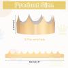 MECCANIXITY 12 Pcs Paper Crowns Gold Foil Birthday Crowns Bulk Party Hats for Birthday Party Hats Decoration Crown Party Supplies,Classic Style view 2