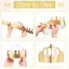MECCANIXITY 12 Pcs Paper Crowns Gold Foil Birthday Crowns Bulk Party Hats for Birthday Party Hats Decoration Crown Party Supplies,Classic Style view 4