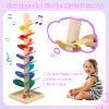 DIPALENT Wooden Marble Run Update Wooden Music Tree for Kids 3+ Years Old,Ball Drop Toy Montessori Toys for 3+ Birthday Gifts for Boys and Girls view 3