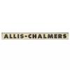 70233854 Hood Nameplate Creme Background W/Black Letters for Allis Chalmers Models D10 D12 D14D15 D17 view 2