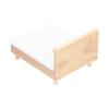 112 Miniature Oak Double Bed for Dollhouse Decoration with Mattress and Pillow view 2