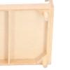 112 Miniature Oak Double Bed for Dollhouse Decoration with Mattress and Pillow view 3