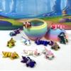 12pcs 3D Printed Axolotl with Egg, Articulated Multi Color Fidget Axolotl, Tiny Mini Animal Gift Idea, Birthday Party Decorations, Cake Toppers MA-SET123-RE view 4