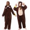 TIMSOPHIA Unisex Kids' Animal Onesie, Flannel Cosplay Costume for Halloween Christmas Cosplay (120, Bear) view 2