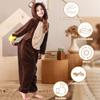 TIMSOPHIA Unisex Kids' Animal Onesie, Flannel Cosplay Costume for Halloween Christmas Cosplay (120, Bear) view 3
