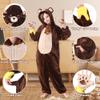 TIMSOPHIA Unisex Kids' Animal Onesie, Flannel Cosplay Costume for Halloween Christmas Cosplay (120, Bear) view 4