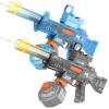 2-Pack Electric Water Gun for Kids & Adults - Automatic Water Gun, LED Light, Long-Distance Stream for Summer Outdoor Pool Beach Party Toys (Cool Black & Bright Blue) view 1