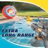 2-Pack Electric Water Gun for Kids & Adults - Automatic Water Gun, LED Light, Long-Distance Stream for Summer Outdoor Pool Beach Party Toys (Cool Black & Bright Blue) view 2