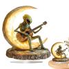 2D Alien Garden Card - Boho Alien, Decorative Aliens Decor | Acrylic Desk Cards, Moon Guitarist Collectible, Unique Coffee Table Art Piece, Stylish Home Decoration for Alien Lover, Bedrooms view 1