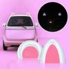 ZHOSXRC Car Roof Decoration,1 Pairs Solar Powered Cat Ears Car Roof Refit Styling Decor,Self-Adhesive Cute 3D Cat Ear Decoration Car Roof Spoiler Car Styling Decorative Car Exterior Accessories (B) view 2