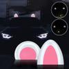 ZHOSXRC Car Roof Decoration,1 Pairs Solar Powered Cat Ears Car Roof Refit Styling Decor,Self-Adhesive Cute 3D Cat Ear Decoration Car Roof Spoiler Car Styling Decorative Car Exterior Accessories (B) view 4