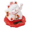 Zunate Solar Waving Cat Portable, Lucky Cat Waving Arm Solar Powered, Good Luck Fortune Feline Sun Powered for Home Office Car Dashboard Decor (2314A) view 1