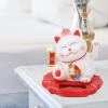Zunate Solar Waving Cat Portable, Lucky Cat Waving Arm Solar Powered, Good Luck Fortune Feline Sun Powered for Home Office Car Dashboard Decor (2314A) view 4