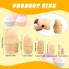 Kugliwa 4 Set DIY Wooden Blank Russian Nesting Dolls Unpainted Matryoshka Plain Nesting Dolls for Kids Birthday Gift DIY Craft Parent Child Activities view 2