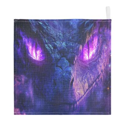 WELLDAY Cool Dragon Eyes Baby Washcloths, 5 Pack of Cotton Newborn Washcloths, Extra Soft & Ultra Absorbent Muslin Washcloths Baby, Unisex 12 X 12 in