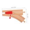 FELTECHELECTR Toys Wooden Track Accessories Track Connectors Bridge Set Train Set for Kids view 2