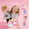 YLL Upgraded Mini Karaoke Machine with 3 Wireless Microphones Toy for Kids, 2026 Top Birthday Gifts for Girls Boys, Portable MP3 Player for Ages 3, 4, 5, 6, 7, 8, 9, 10, 11, 12+ Year Old Party (P-Ink) view 4
