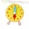 Hohopeti 1pc Wooden Educational Clock for Interactive Learning Time for and Babies Yellow Ideal for Early Education Activities and Time Recognition view 2