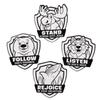 3 1/2" x 4" Color Your Own Great North VBS Fuzzy Magnets - 12 Pieces, Vacation Bible School Supplies view 1
