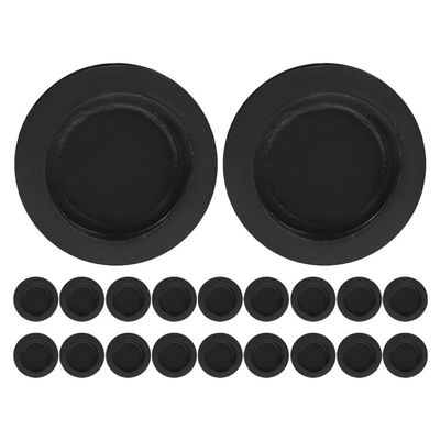 Zerodeko 20pcs Round Piggy Bank Bottom Stopper Rubber Money Saving Box Covers Replacement Plugs for Coin Bank 30mm Inner Diameter