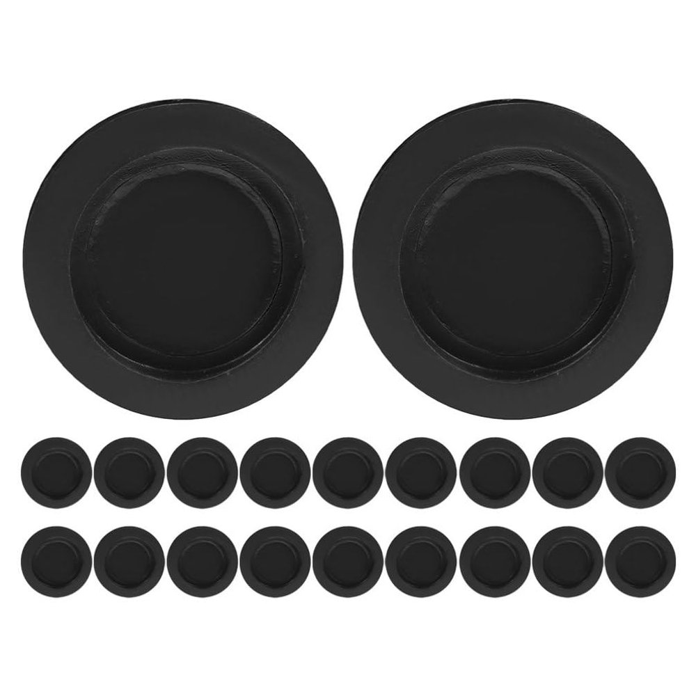 Zerodeko 20pcs Round Piggy Bank Bottom Stopper Rubber Money Saving Box Covers Replacement Plugs for Coin Bank 30mm Inner Diameter