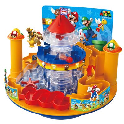 EPOCH Games - Super Mario Castle Land Super Mario Marble Maze Game for Kids, Tabletop Adventure Skill Game, Ages 4+
